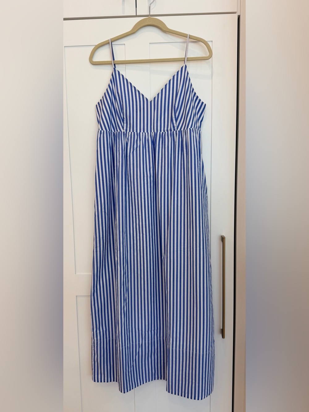 Quince cotton maxi lined sundress M